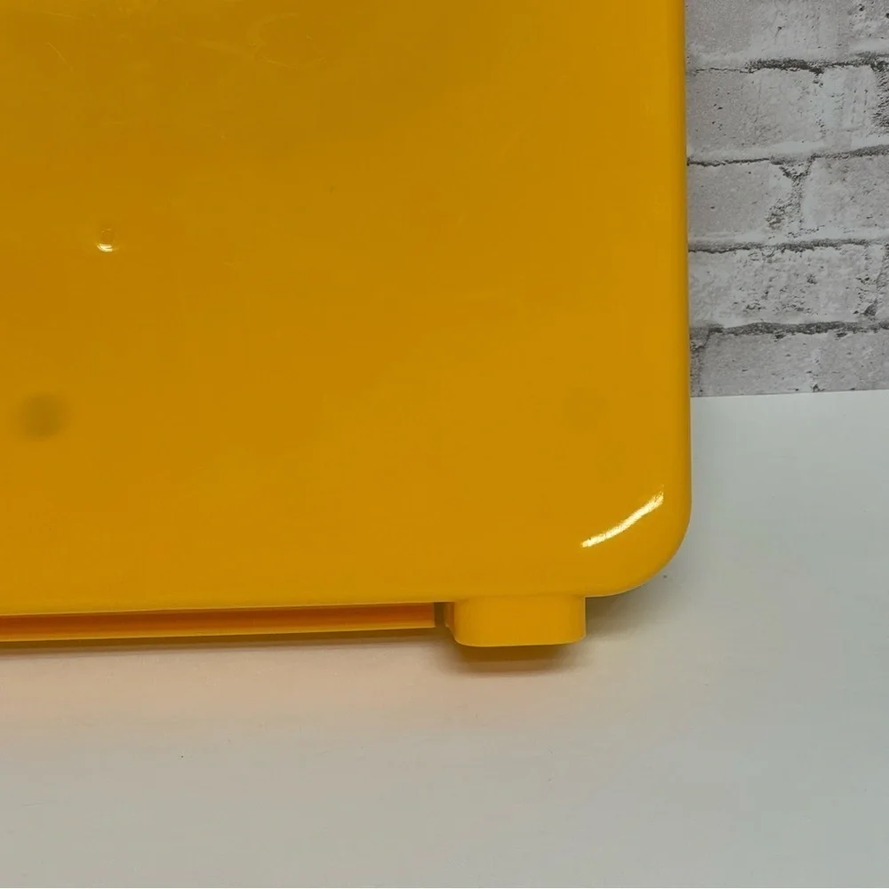 LEGO Storage Case Yellow Hard Plastic Latching Empty Storage Box Divider